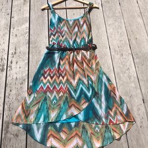 Sleeveless hi/low dress